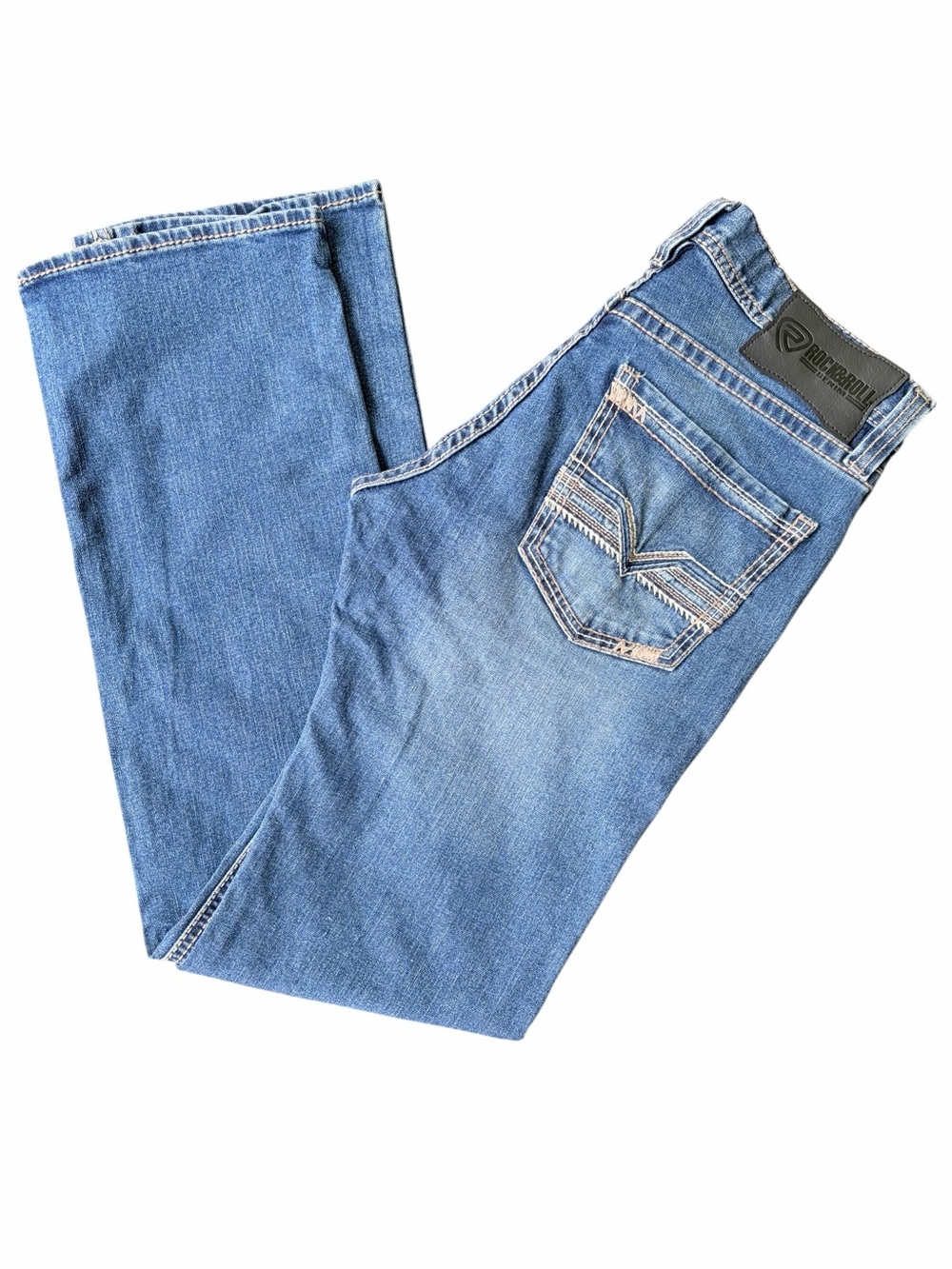 Like New Rock&Roll Denim Revolver Straight Slim Straight Leg Jeans